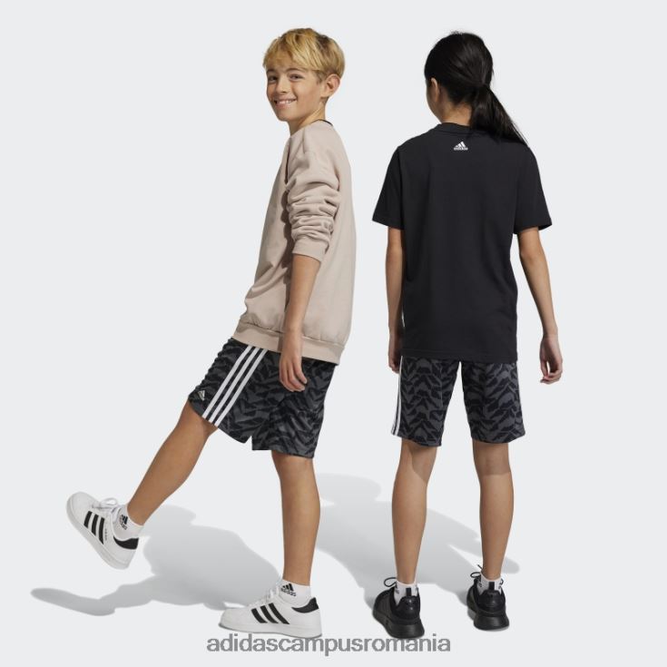 adidas campus romania pantaloni scurți pentru serbarea fotbalului gri copii gri/negru/alb J266N211894