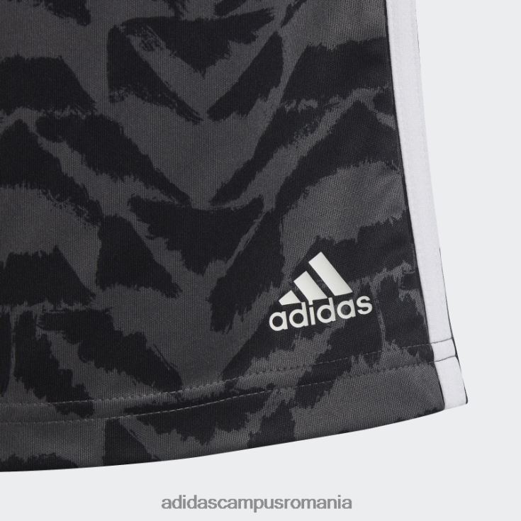 adidas campus romania pantaloni scurți pentru serbarea fotbalului gri copii gri/negru/alb J266N211894