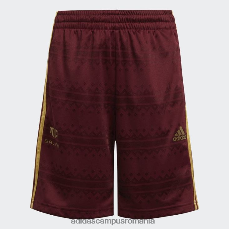 adidas campus romania pantaloni scurți salah roșii copii roșu/auriu metalic J266N218962