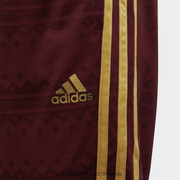 adidas campus romania pantaloni scurți salah roșii copii roșu/auriu metalic J266N218962