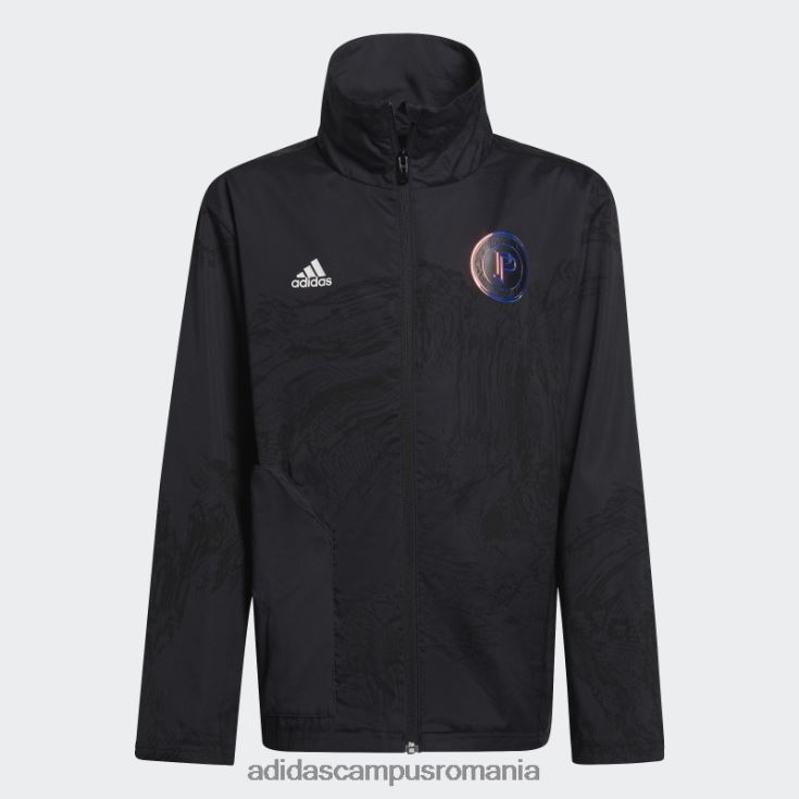 adidas campus romania pogba track top carbon copii carbon/negru/alb J266N218991