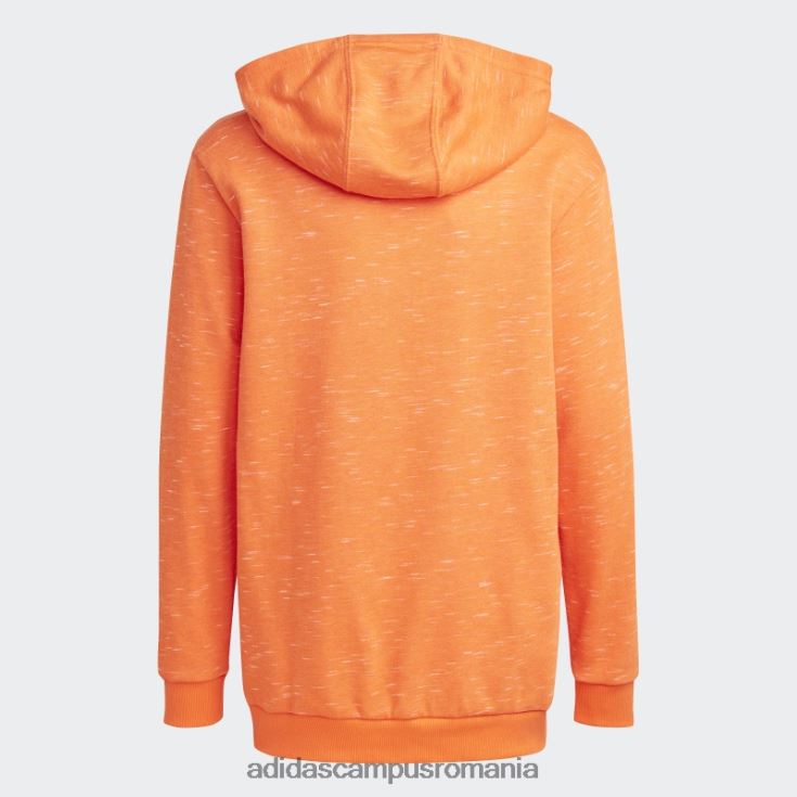 adidas campus romania portocaliu icoane viitoare insignă de hanorac sport cu glugă copii portocaliu/alb J266N211992