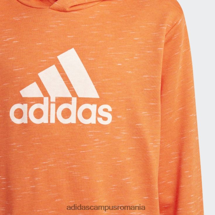 adidas campus romania portocaliu icoane viitoare insignă de hanorac sport cu glugă copii portocaliu/alb J266N211992