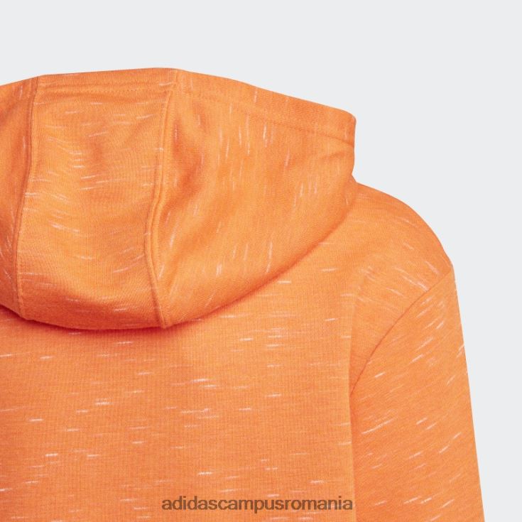 adidas campus romania portocaliu icoane viitoare insignă de hanorac sport cu glugă copii portocaliu/alb J266N211992