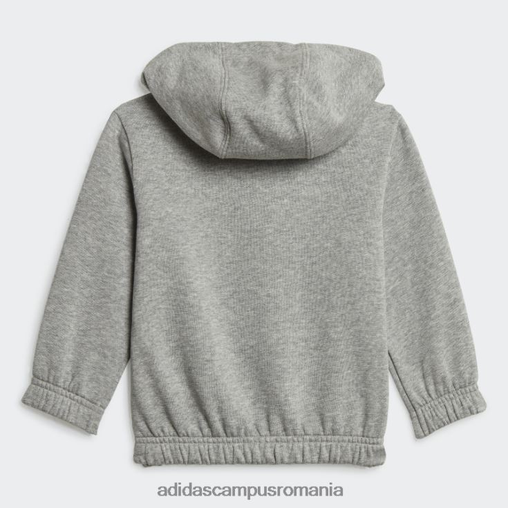 adidas campus romania set de jogging supradimensionat din lână echipa gri mediu (neutru de gen) modă copii gri/galben mediu J266N211979