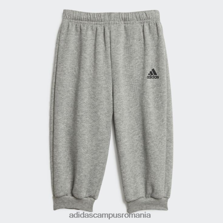 adidas campus romania set de jogging supradimensionat din lână echipa gri mediu (neutru de gen) modă copii gri/galben mediu J266N211979