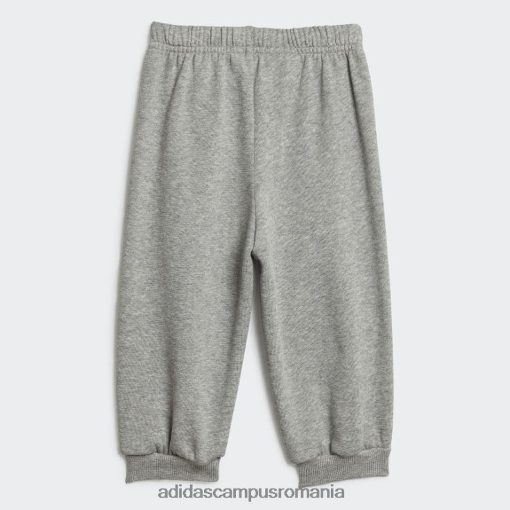 adidas campus romania set de jogging supradimensionat din lână echipa gri mediu (neutru de gen) modă copii gri/galben mediu J266N211979