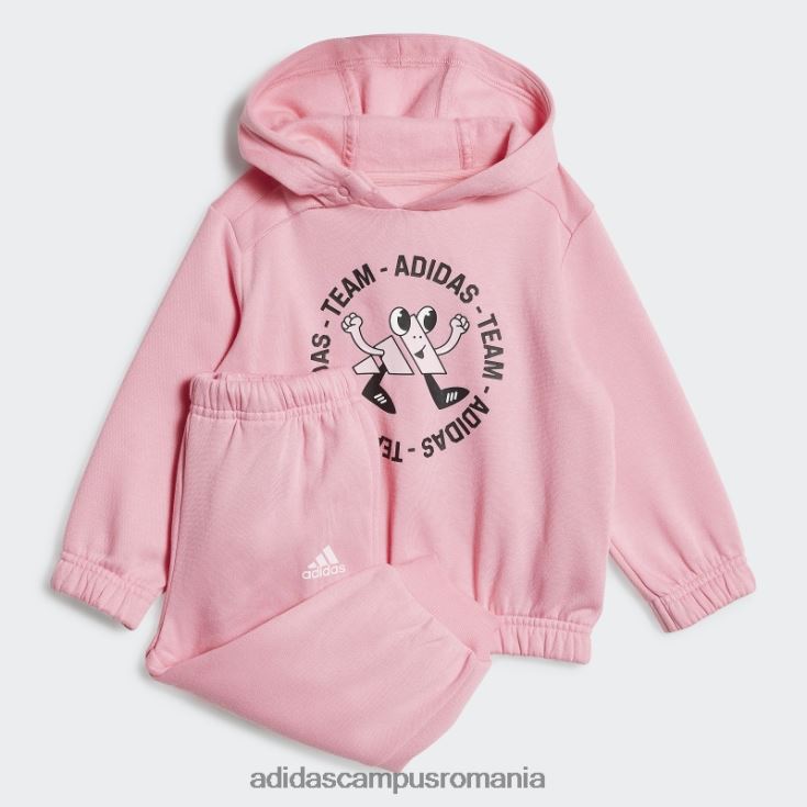 adidas campus romania set de jogging supradimensionat din lână echipa roz (neutru de gen) modă copii roz J266N211903