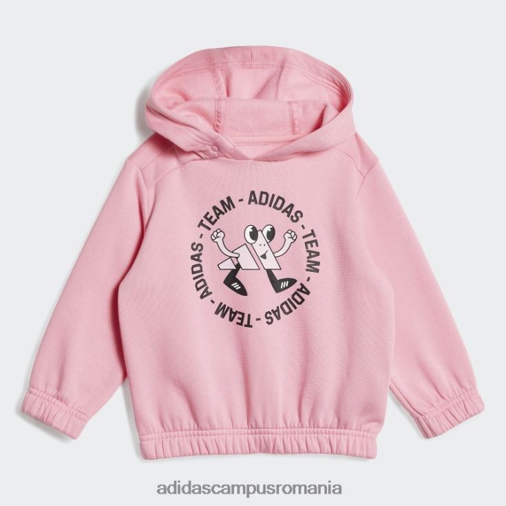 adidas campus romania set de jogging supradimensionat din lână echipa roz (neutru de gen) modă copii roz J266N211903