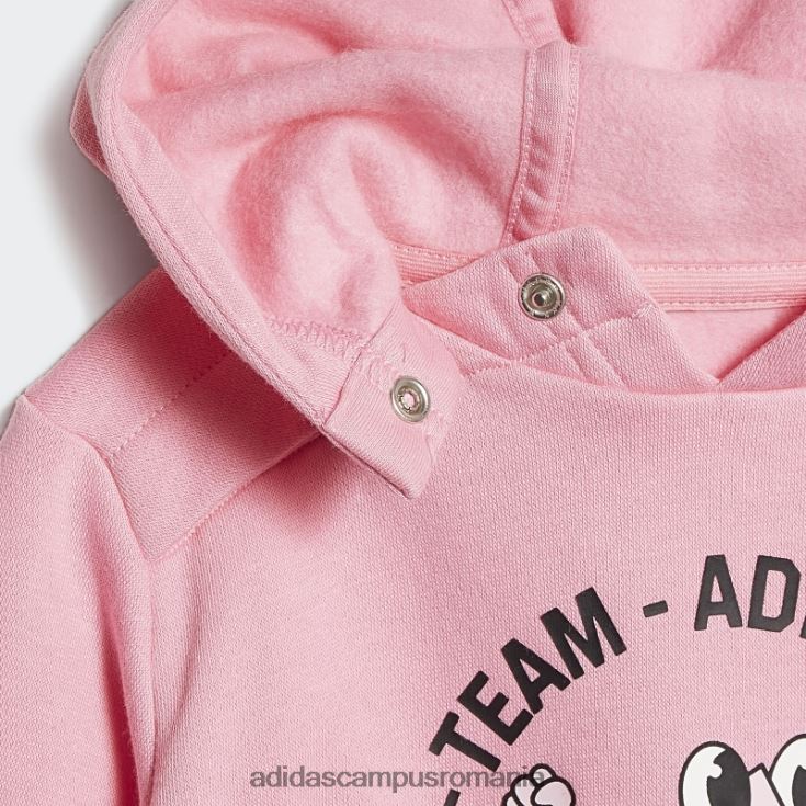 adidas campus romania set de jogging supradimensionat din lână echipa roz (neutru de gen) modă copii roz J266N211903