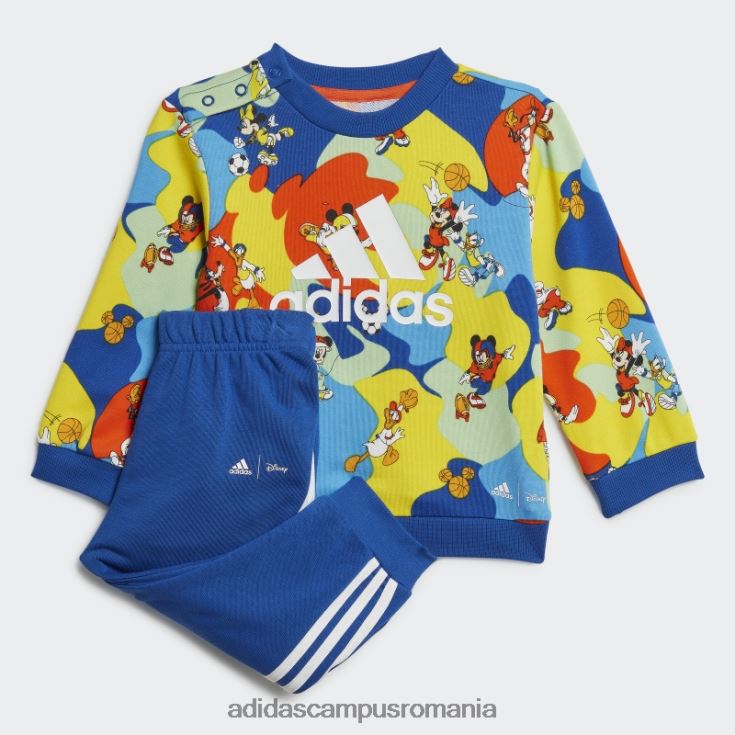adidas campus romania set jogger albastru regal x disney mickey mouse moda copii albastru regal/galben/portocaliu/albastru J266N23425