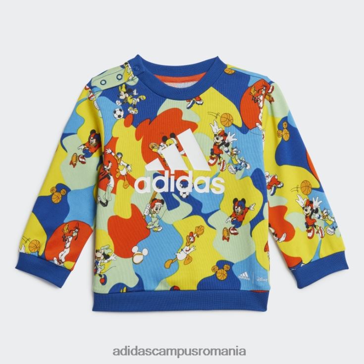 adidas campus romania set jogger albastru regal x disney mickey mouse moda copii albastru regal/galben/portocaliu/albastru J266N23425