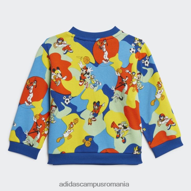 adidas campus romania set jogger albastru regal x disney mickey mouse moda copii albastru regal/galben/portocaliu/albastru J266N23425
