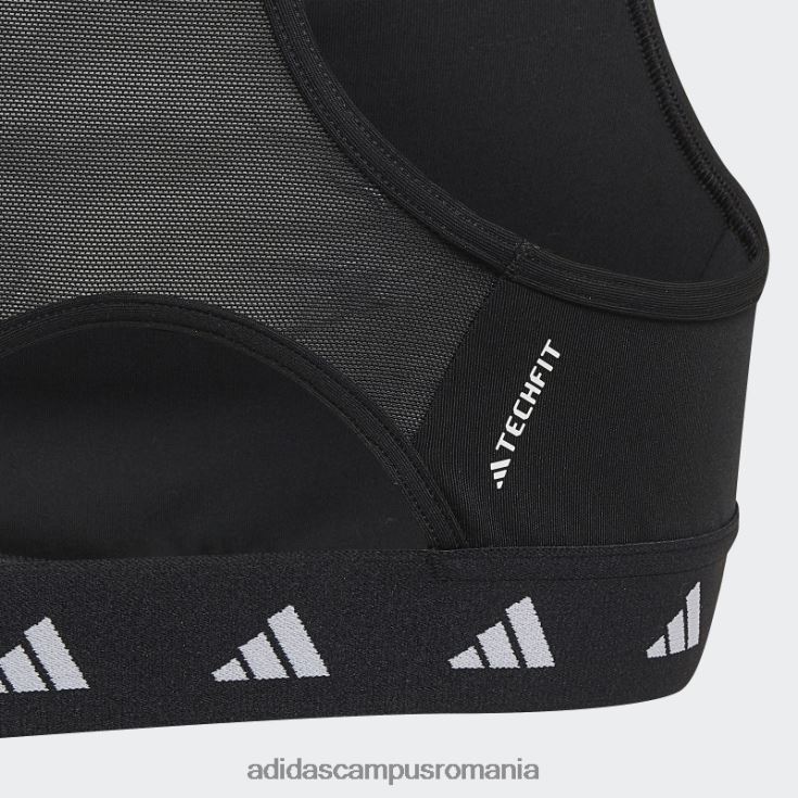 adidas campus romania sutien sport aeroready techfit alb copii alb negru J266N212078