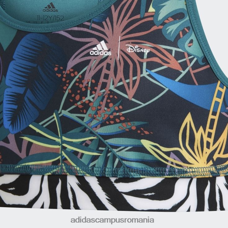 adidas campus romania teal x disney lion king sutien fashion copii teal/blumarin nocturn/portocaliu/liliac J266N219248