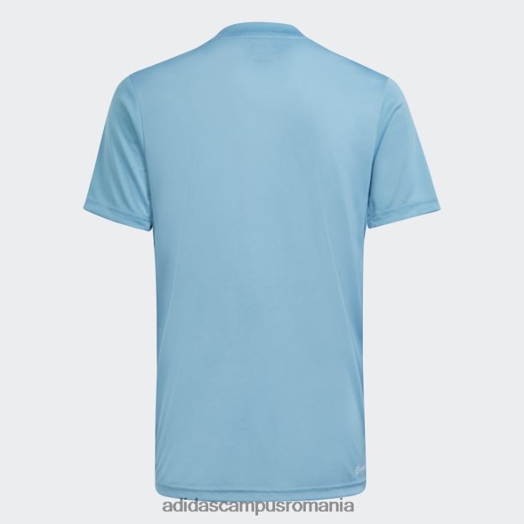 adidas campus romania tren essentials aeroready logo tricou cu fiti regulate albastru copii albastru alb J266N211809
