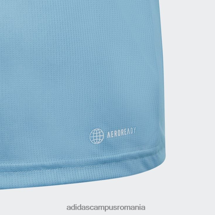 adidas campus romania tren essentials aeroready logo tricou cu fiti regulate albastru copii albastru alb J266N211809