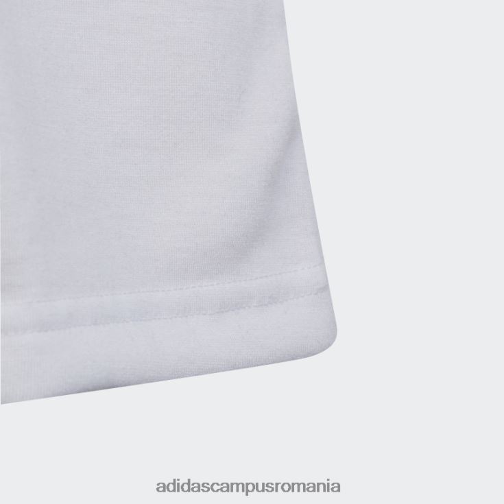 adidas campus romania tren essentials sezonier aeroready cu logo-ul regulat, maiou de antrenament alb copii alb/nuanță ecru/mentă/fucsia J266N23457