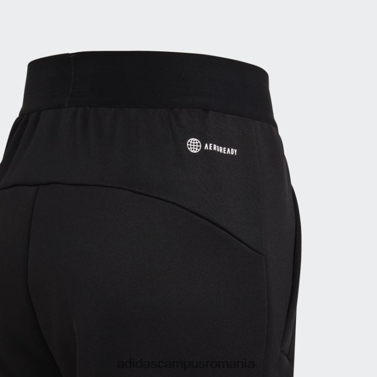 adidas campus romania tren icons aeroready pantaloni din tricot cu 3 dungi negri copii negru/albastru J266N211816