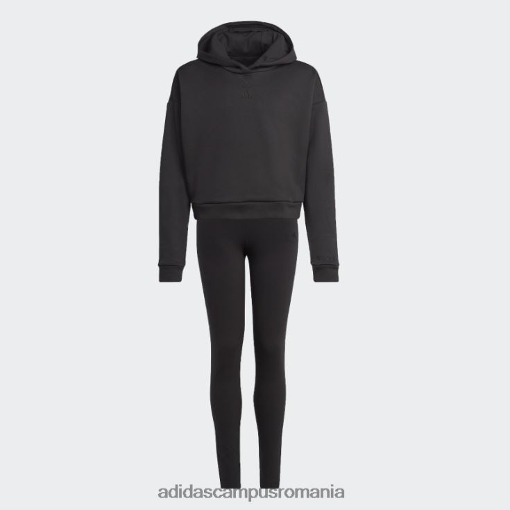 adidas campus romania trening fleece cu glugă negru adidas copii negru J266N219164