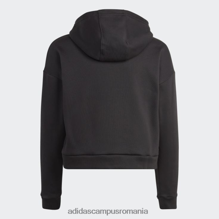 adidas campus romania trening fleece cu glugă negru adidas copii negru J266N219164