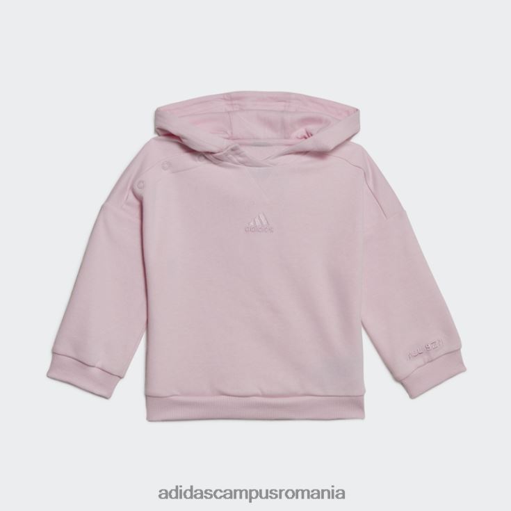 adidas campus romania trening roz cu glugă din lână copii roz J266N219133
