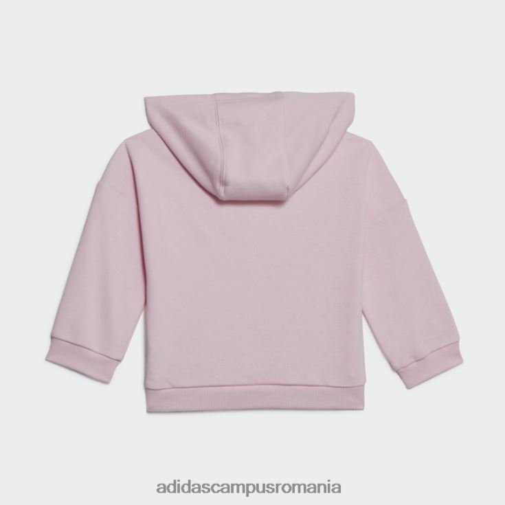 adidas campus romania trening roz cu glugă din lână copii roz J266N219133