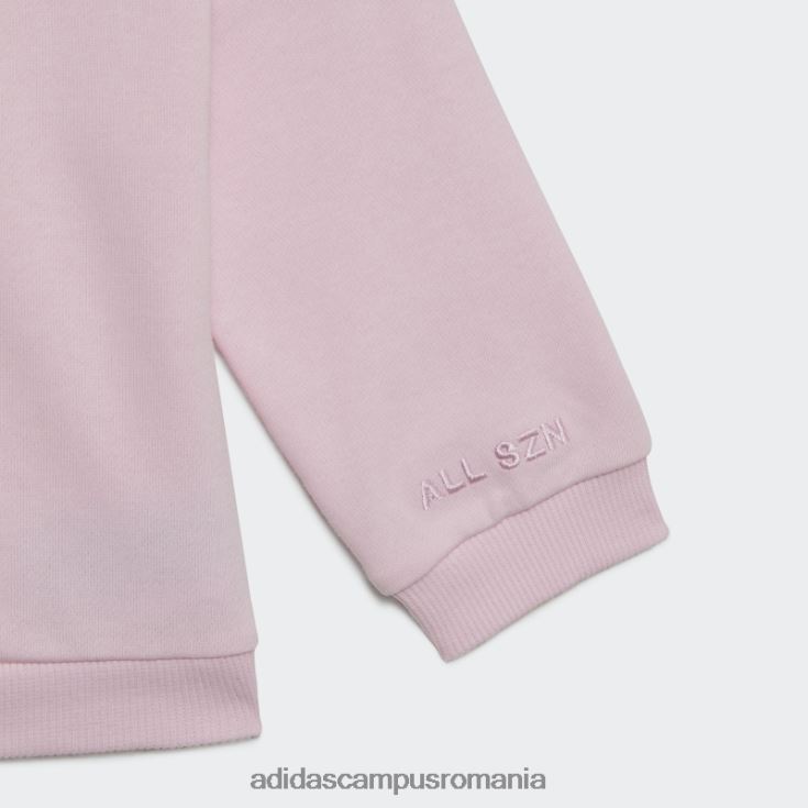 adidas campus romania trening roz cu glugă din lână copii roz J266N219133