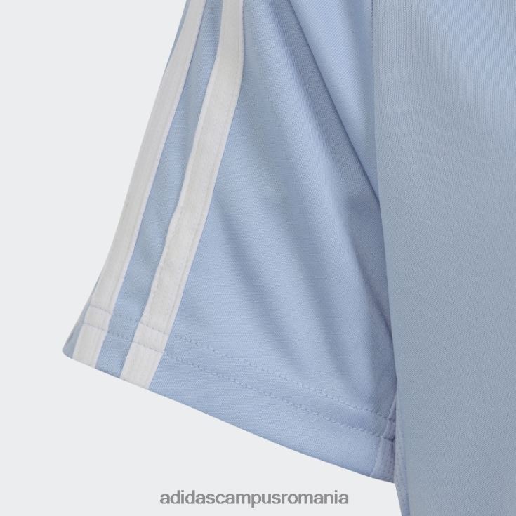 adidas campus romania tricou adidas cu 3 dungi, blue dawn train essentials copii albastru zori/alb J266N211799