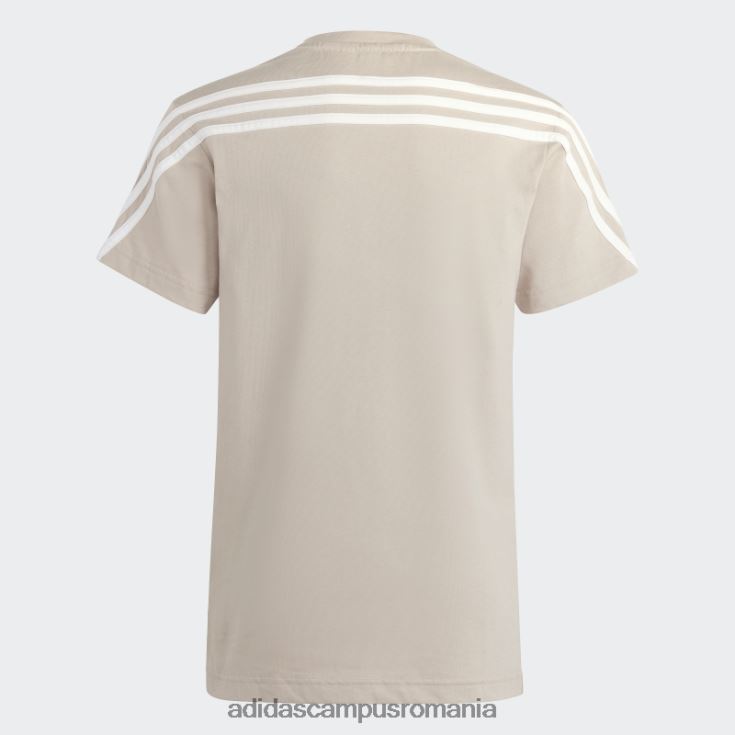 adidas campus romania tricou adidas cu 3 dungi taupe future icons copii taupe/alb J266N211787