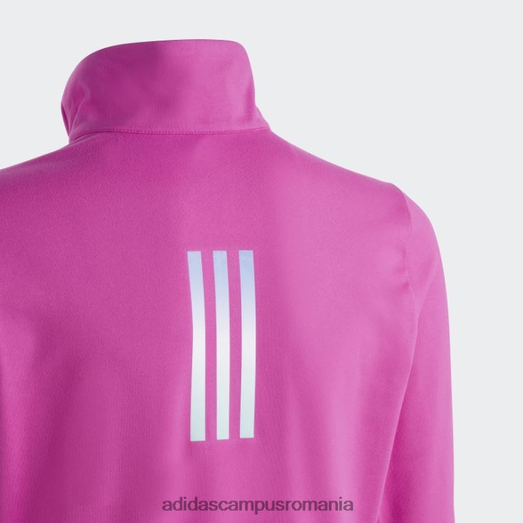 adidas campus romania tricou adidas cu mânecă lungă cu jumătate de fermoar aeroready fucsia copii fucsia/argintiu J266N218591