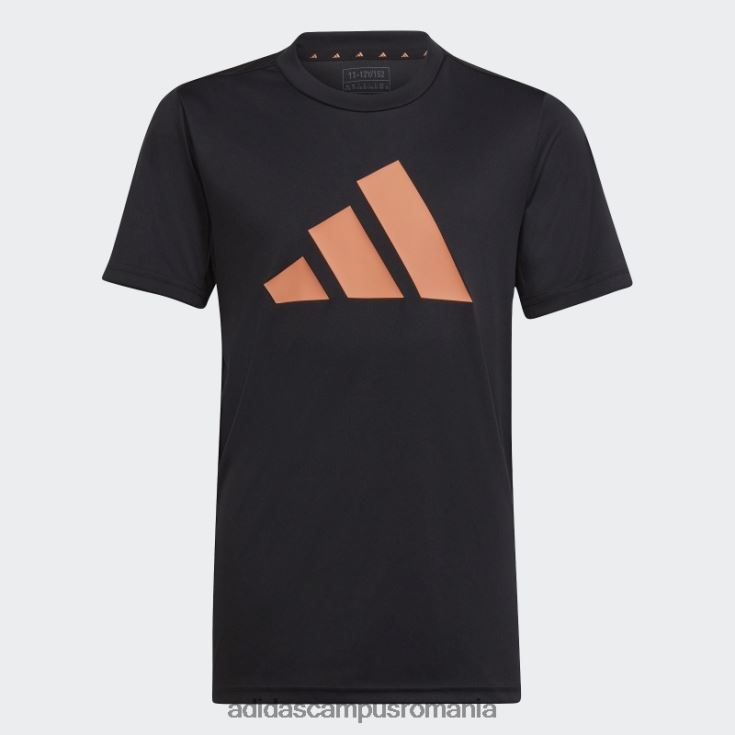 adidas campus romania tricou adidas negru cu logo-ul aeroready essentials copii negru/coral J266N211757