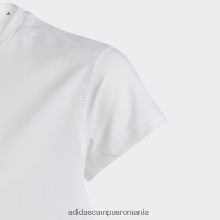 adidas campus romania tricou aeroready cu 3 dungi alb adidas copii zori alb/negru/albastru J266N219206