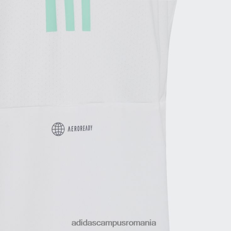 adidas campus romania tricou aeroready cu 3 dungi alb adidas copii zori alb/negru/albastru J266N219206