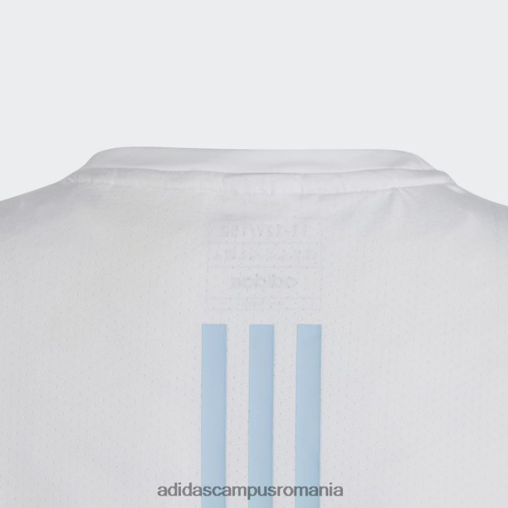 adidas campus romania tricou aeroready cu 3 dungi alb adidas copii zori alb/negru/albastru J266N219206