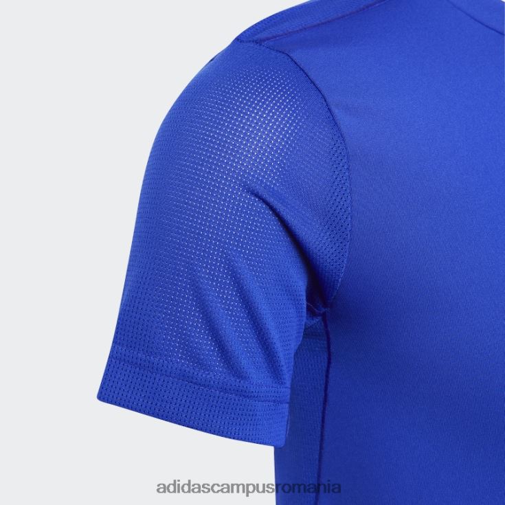 adidas campus romania tricou aeroready cu 3 dungi albastru copii albastru/argintiu J266N218421