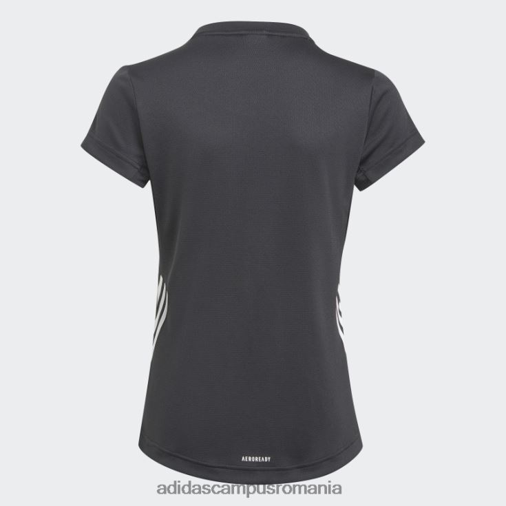 adidas campus romania tricou aeroready cu 3 dungi negru copii alb negru J266N219273