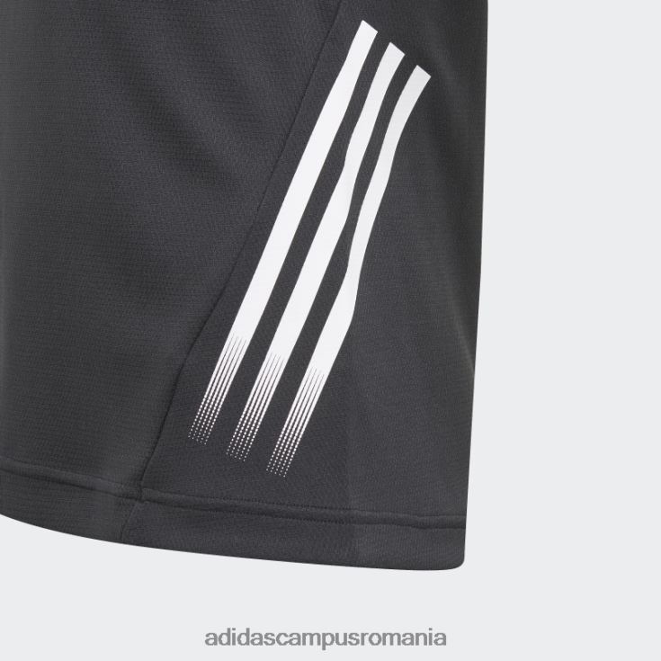 adidas campus romania tricou aeroready cu 3 dungi negru copii alb negru J266N219273
