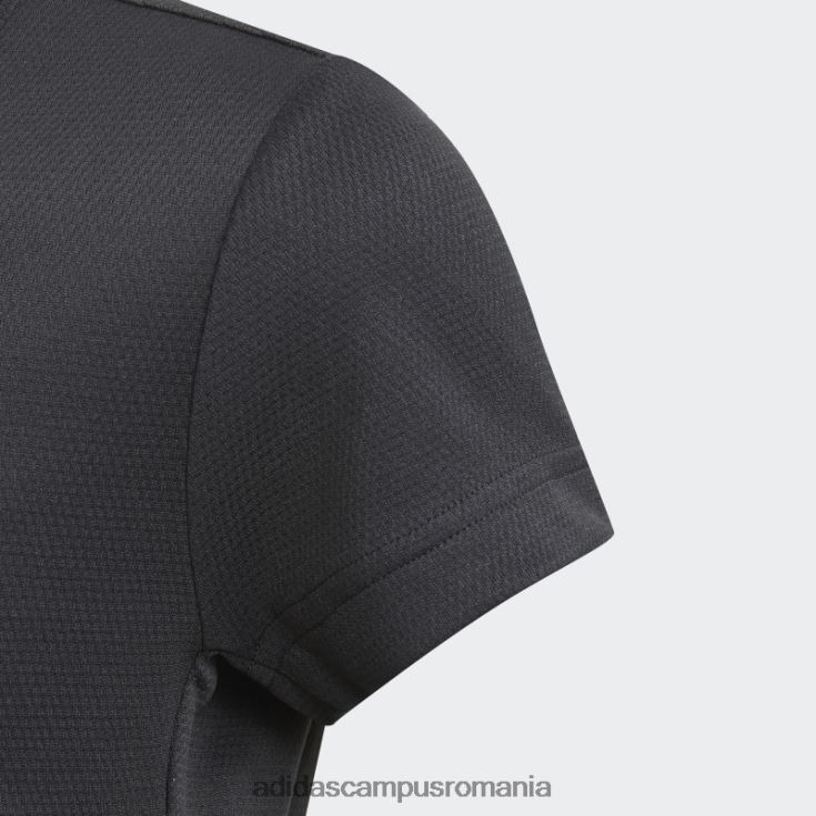 adidas campus romania tricou aeroready cu 3 dungi negru copii alb negru J266N219273