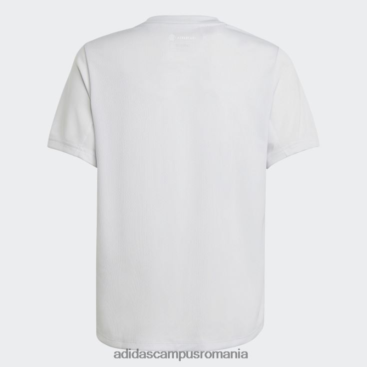 adidas campus romania tricou aeroready dash gri copii liniuță gri/albastru/albastru met J266N218613