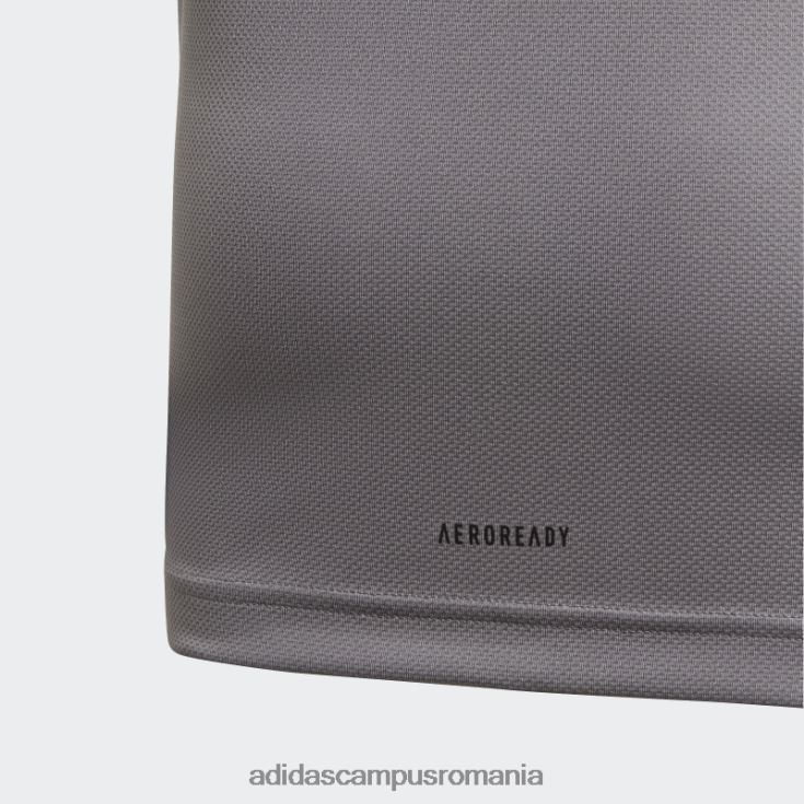 adidas campus romania tricou aeroready heather gri adidas copii gri/alb J266N219026