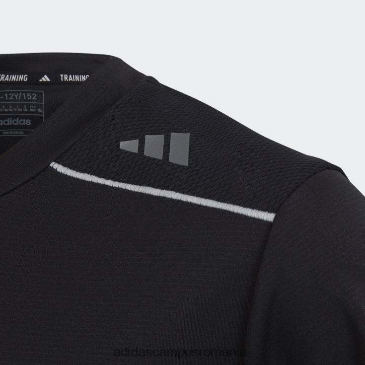 adidas campus romania tricou aeroready negru copii negru argintiu J266N211678