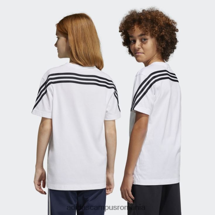 adidas campus romania tricou alb adidas cu 3 dungi future icons copii alb negru J266N218696