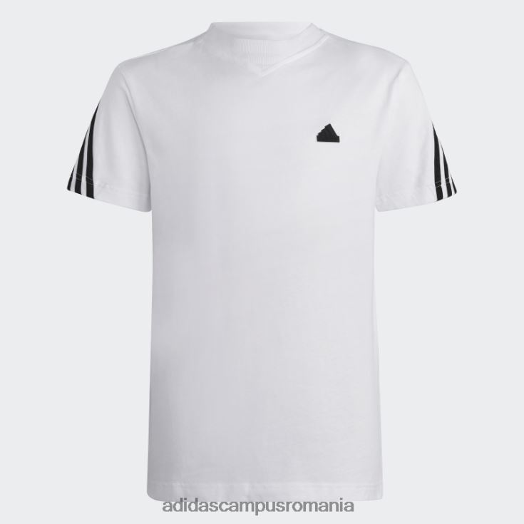 adidas campus romania tricou alb adidas cu 3 dungi future icons copii alb negru J266N218696