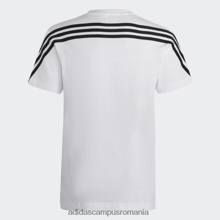 adidas campus romania tricou alb adidas cu 3 dungi future icons copii alb negru J266N218696
