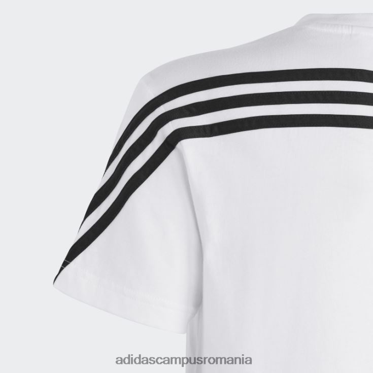 adidas campus romania tricou alb adidas cu 3 dungi future icons copii alb negru J266N218696