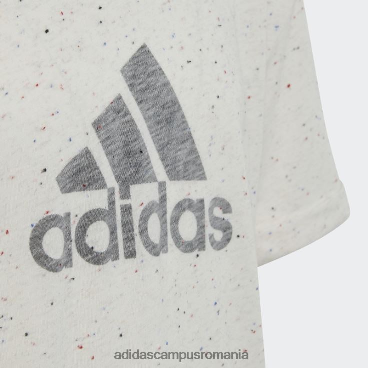 adidas campus romania tricou alb melange pentru viitorii icoane câștigători copii alb melange/gri J266N219198