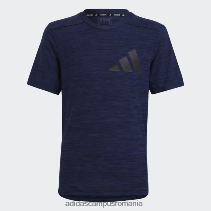adidas campus romania tricou albastru închis aeroready heather copii albastru închis/negru J266N211830