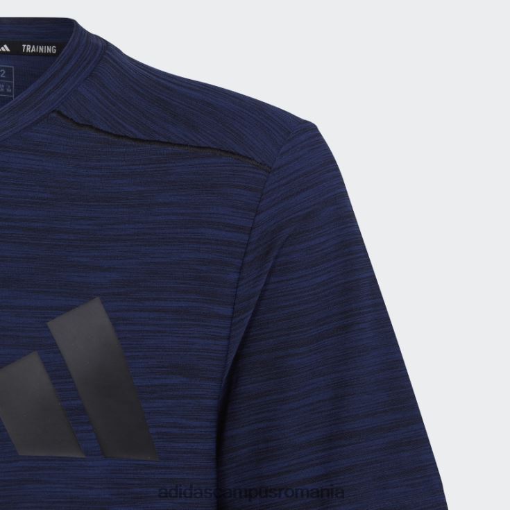 adidas campus romania tricou albastru închis aeroready heather copii albastru închis/negru J266N211830