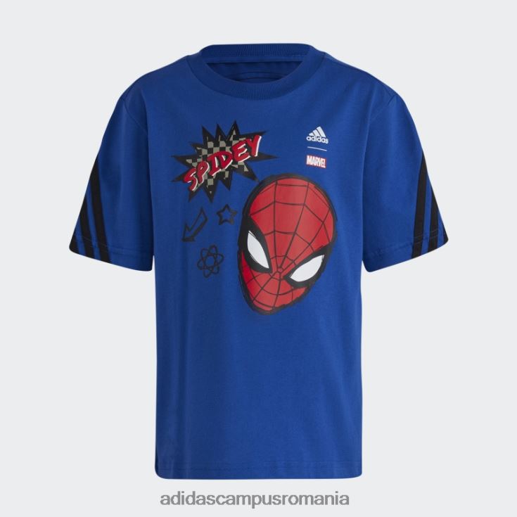 adidas campus romania tricou albastru regal fashion x marvel spider-man copii albastru regal/negru J266N218481